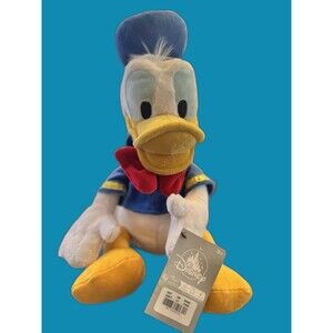 Disney Donald Duck Plush Stuffed Toy | 11” | NWT | Classic Blue Hat & Red Bow
